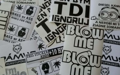 Rezané nálepky na auto