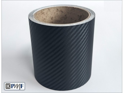 Čierna karbónová dechrómovacia fólia - 5m x 10cm
