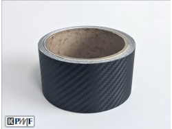 Čierna karbónová dechrómovacia fólia - 5m x 5cm
