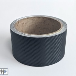 Čierna karbónová dechrómovacia fólia - 5m x 5cm Čierna karbónová dechrómovacia fólia - 5m x 5cm