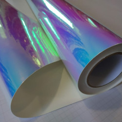 Dúhová chrómová fólia - modrá - rozmer 1,35m*0,95m Dúhová chrómová fólia - modrá - rozmer 1,35m*0,95m