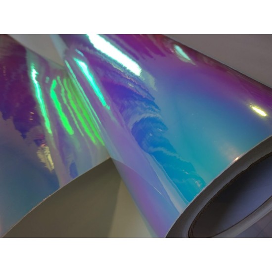 Dúhová chrómová fólia - modrá Dúhová chrómová fólia - modrá