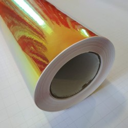 Dúhová chrómová fólia - oranžová Dúhová chrómová fólia - oranžová