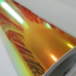 Dúhová chrómová fólia - oranžová Dúhová chrómová fólia - oranžová