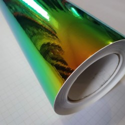 Dúhová chrómová fólia - zelená Dúhová chrómová fólia - zelená