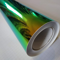 Dúhová chrómová fólia - zelená Dúhová chrómová fólia - zelená