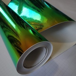Dúhová chrómová fólia - zelená Dúhová chrómová fólia - zelená
