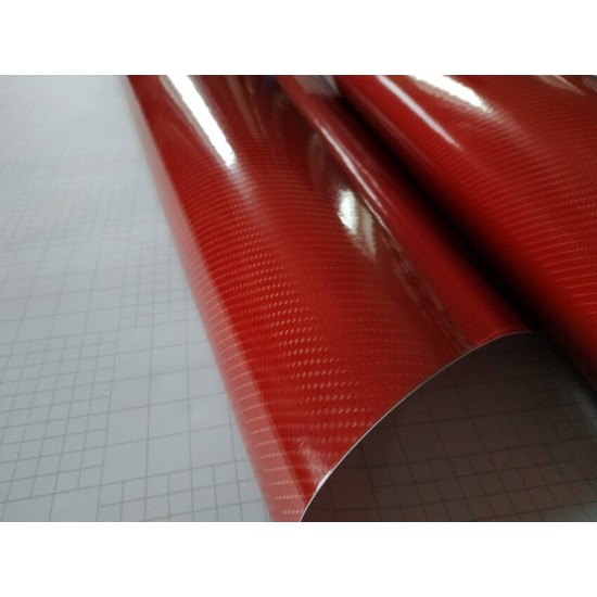 Červená 5D karbónová fólia (vzor 1) Červená 5D karbónová fólia (vzor 1)