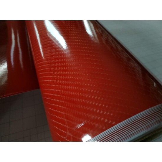 Červená 5D karbónová fólia (vzor 1) Červená 5D karbónová fólia (vzor 1)