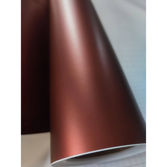 Gaštanovo hnedá matná metalická fólia Gaštanovo hnedá matná metalická fólia