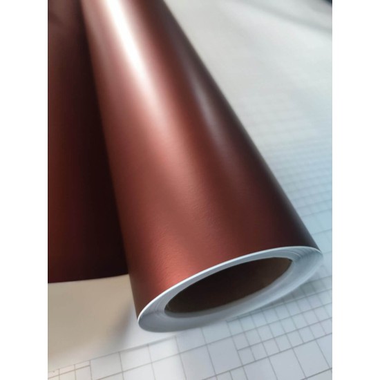 Gaštanovo hnedá matná metalická fólia Gaštanovo hnedá matná metalická fólia