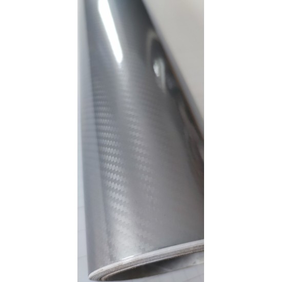 Strieborná 5D karbónová fólia (vzor 2) Strieborná 5D karbónová fólia (vzor 2)