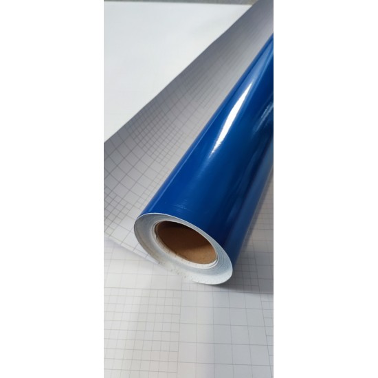 Tmavá modrá lesklá fólia Tmavá modrá lesklá fólia