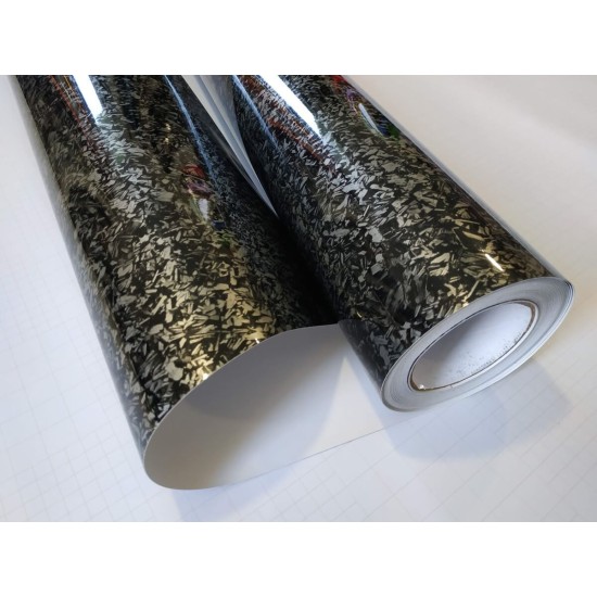 Forged karbónová fólia - strieborná Forged karbónová fólia - strieborná