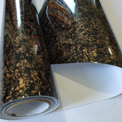 Forged karbónová fólia - zlatá Forged karbónová fólia - zlatá