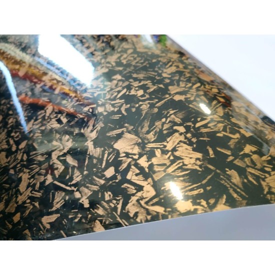 Forged karbónová fólia - zlatá Forged karbónová fólia - zlatá