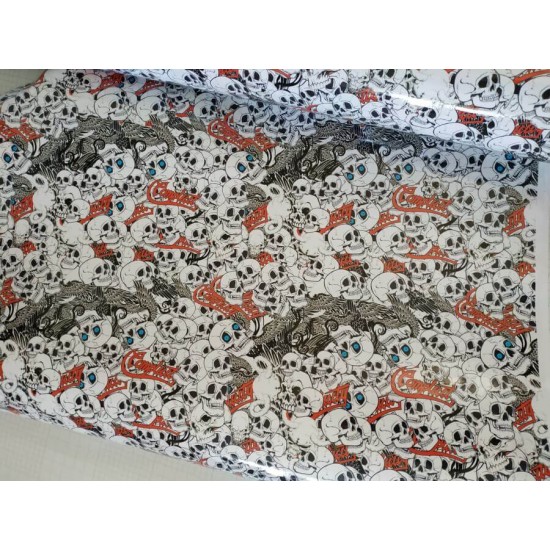 Stickerbomb fólia HD-090 - lebky