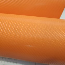 Oranžová 4D karbónová fólia