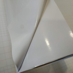 Plotrová fólia biela - lesklá