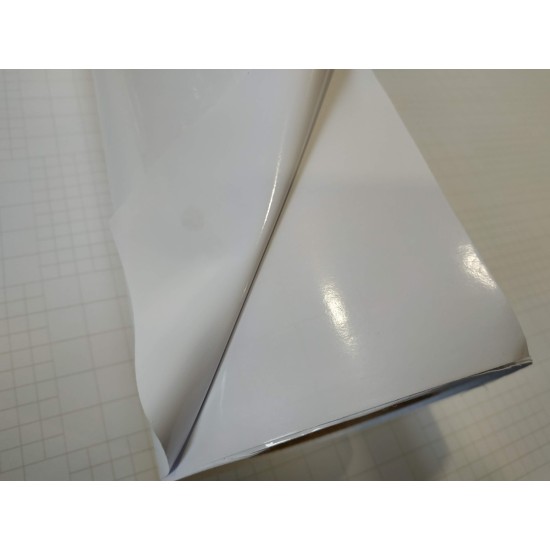 Plotrová fólia biela - lesklá Plotrová fólia biela - lesklá