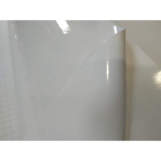 Plotrová fólia biela - lesklá Plotrová fólia biela - lesklá