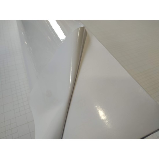 Plotrová fólia biela - lesklá Plotrová fólia biela - lesklá