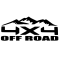 4X4 Off road -nálepka