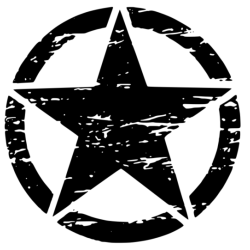 Army star -nálepka Army star -nálepka
