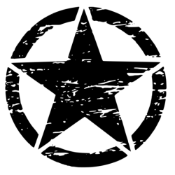 Army star -nálepka Army star -nálepka