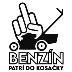 Benzín patrí do kosačky Benzín patrí do kosačky