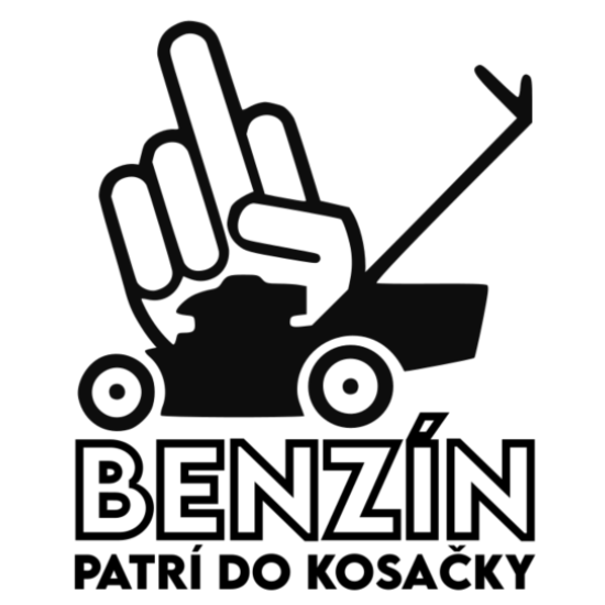 Benzín patrí do kosačky