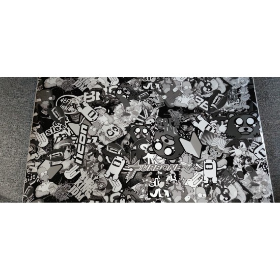 Stickerbomb fólia - rozmer 1m x 1m - "E"