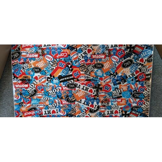 Stickerbomb fólia - rozmer 1m x 1m - "H"