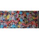 Stickerbomb fólia - rozmer 1m x 1m - "J"