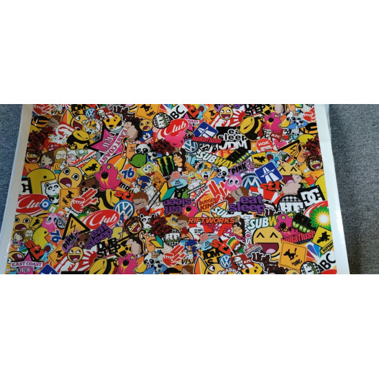 Stickerbomb fólia - rozmer 1m x 1m - "Z" Stickerbomb fólia - rozmer 1m x 1m - "Z"