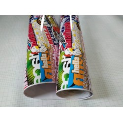 Stickerbomb fólia - "D" Stickerbomb fólia - "D"