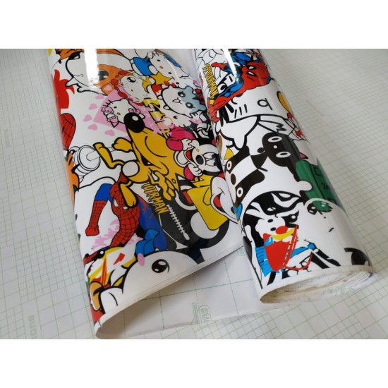 Stickerbomb fólia - "H"