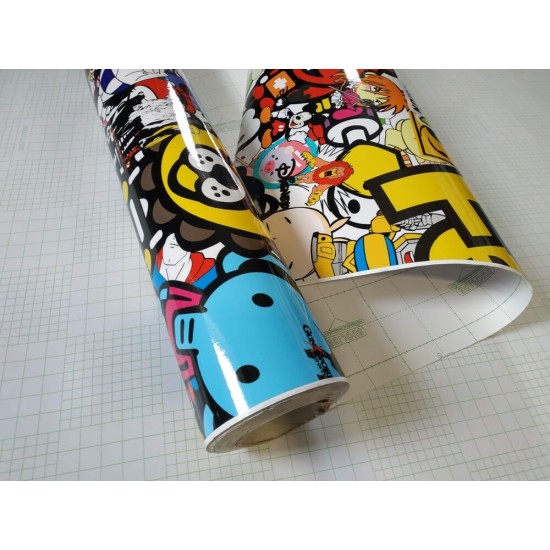 Stickerbomb fólia - "K"