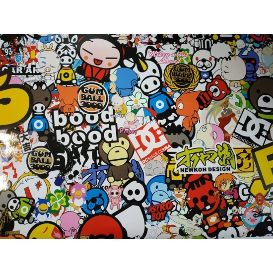 Stickerbomb fólia - "K" Stickerbomb fólia - "K"