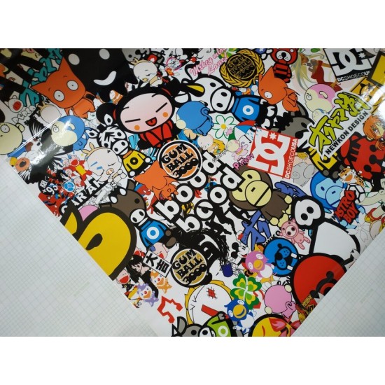 Stickerbomb fólia - "K" Stickerbomb fólia - "K"