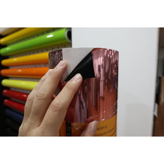 Ružová chrómová fólia