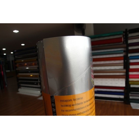 Strieborná lesklá Aluminium  metalická fólia - HD