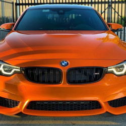 Deep Orange lesklá metalická fólia - RB19 - rolka Deep Orange lesklá metalická fólia - RB19 - rolka