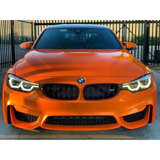 Deep Orange lesklá metalická fólia  -  RB19 - rolka Deep Orange lesklá metalická fólia  -  RB19 - rolka