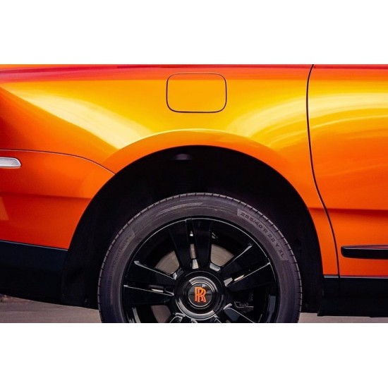 Deep Orange lesklá metalická fólia  -  RB19 - rolka Deep Orange lesklá metalická fólia  -  RB19 - rolka