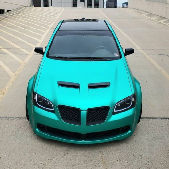 Emerald zelená saténová chrómová fólia - S