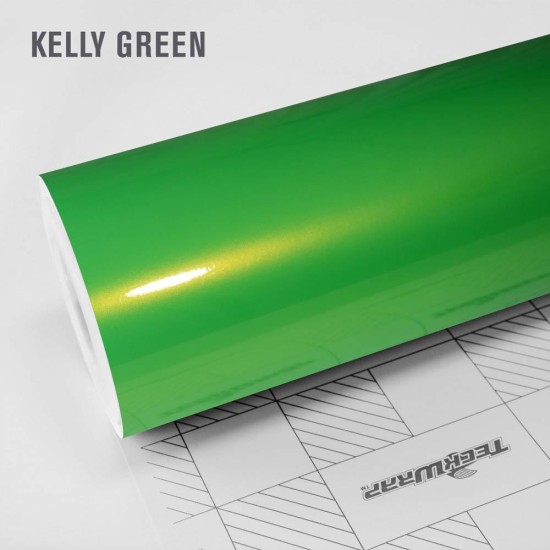 Kelly Green lesklá metalická fólia  -  RB22