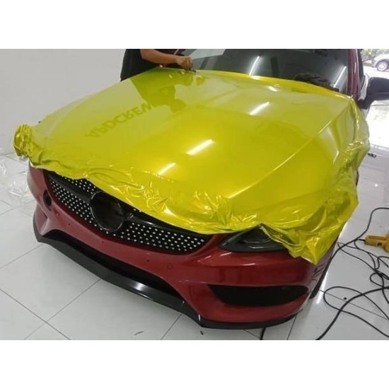 Mustard Yellow lesklá metalická fólia  -  RB23 - rolka