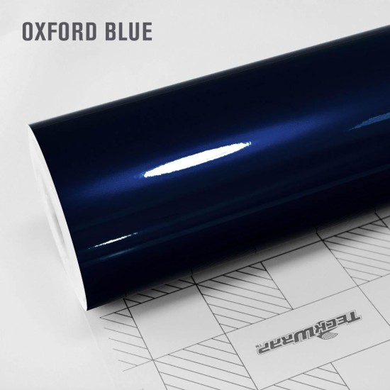 Oxford modrá Aluminium metalická fólia - S