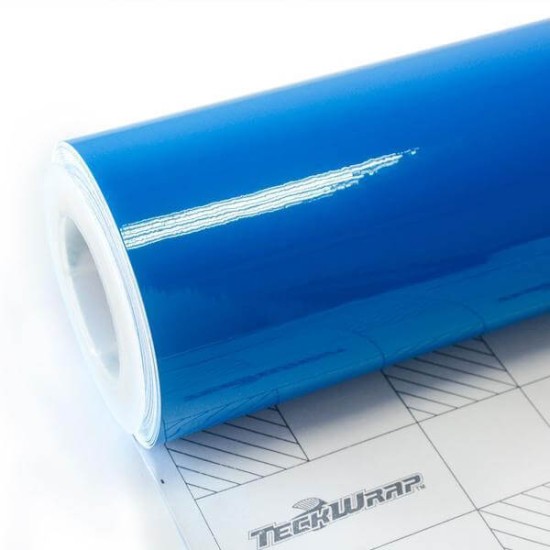 Modrá lesklá fólia - TeckWrap